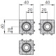 Giunto cubico 40/3 N10