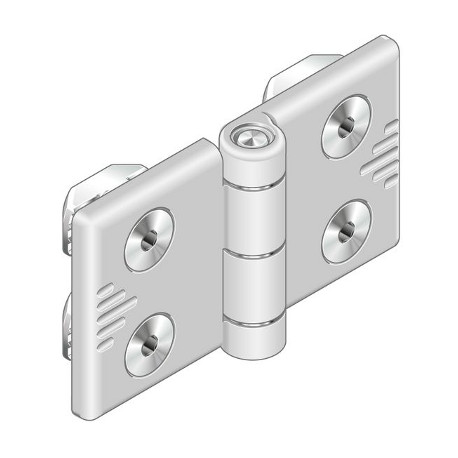 Cerniera in alluminio