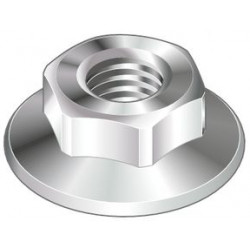 Dado flangiato N8 M6