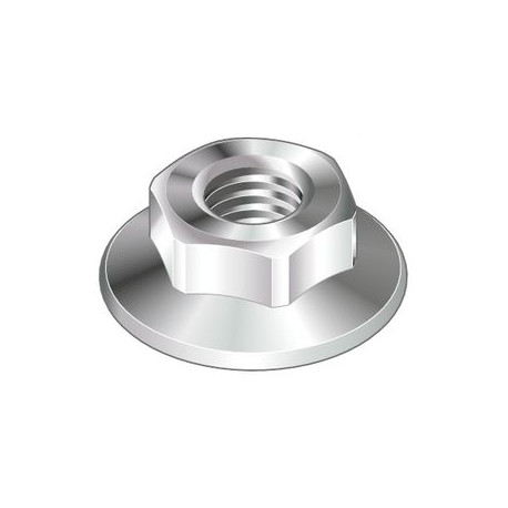 Dado flangiato N10 M8