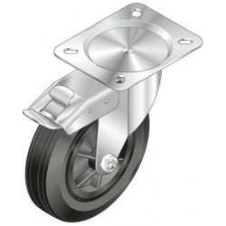 Ruota piroettante con freno ø200