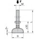 Piede regolabile D90 H200 N10