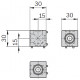 Giunto cubico 30/2 N8