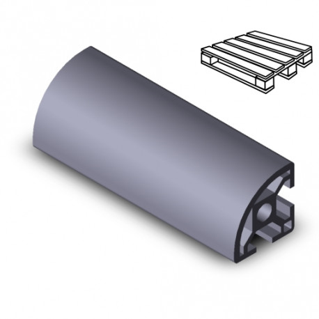 Profilo in alluminio 30x30 R (Cassa 20 barre)