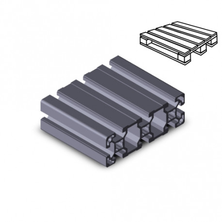 Profilo in alluminio 40x120L (Cassa 8 barre)