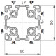 Profilo in alluminio 90x90L (Cassa 6 barre)