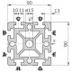 Profilo in alluminio 90x90 (Cassa 6 barre)