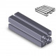 Profilo in alluminio 60x60L (Cassa 20 barre)