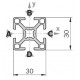 Profilo in alluminio 30x30
